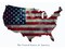 American Flag Poster USA United States of America Wall Art Print, 24"x18", Unframed